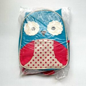 ❤️Skip Hop Toddler Zoo Mini Backpack with Leash Safety Harness Owl Blue Cute